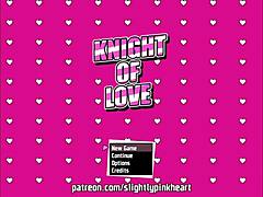 Kommenteret gameplay af milf bruser scene i Knight of Love Cap 1