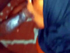 Muslim hottie with hijab gives a deepthroat blowjob and assplay to her boyfriend