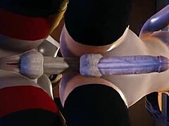 Невероятен футанари тройка с Вайълет и Хелън Пар - 3D порно