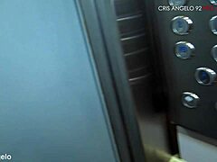 Szybkie spotkanie w windzie prowadzi do seksu analnego i face fuckingu