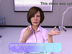 50-ročná zrelá žena zažíva potešenie počas gynekologického vyšetrenia - 3D hra s gynekologickými príbehmi