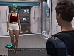 In-space stranded and seeking medical attention from a busty doctor