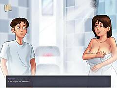 Sensual summer escapade with an erotic MILF and animated teen