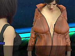 Stranded in space 14: 3D cartoon of hot MILF's wardrobe malfunction