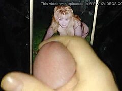 Sexy blonde MILF gives a cum tribute to Booty66