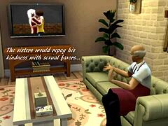 Nagymamák lábas és szopás a Sims 4-ben