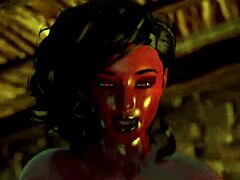 Ladyboys fantasi bliver til virkelighed med en stor pikpige i denne 3D-film