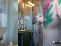 Homemade masturbation video of a big ass girl in the shower