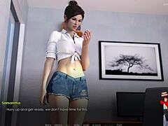 O fată de colegiu cu sâni mari primește o fustă în jos și o gât adânc în videoclipul Lust Academy 2