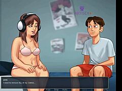 कार्टून हेन्टाई गेम जिसमें मैजिक काउ गर्ल और बेस्ट फ्रेंड्स की सेक्सी मोमेंट है।
