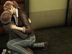 Moira Burton og Claire Redfield, to lesbiske elskere, utforsker deres seksuelle lyster i 3D