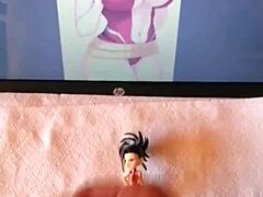 Japanese cosplay figure gets pounded in hentai animation